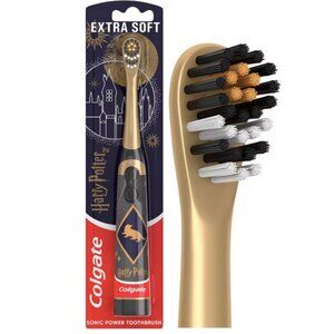 Harry Potter Hufflepuff Colgate Kids Battery Powered Toothbrush Extra Soft
